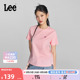 T恤休闲LWT0082294LE 标准版 圆领渐变Logo印花女短袖 Lee24春夏新品