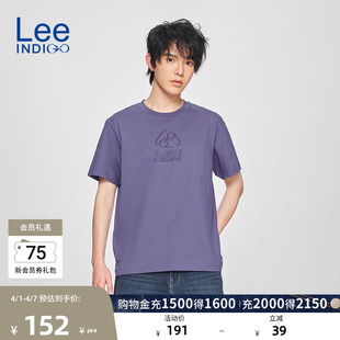 圆领Logo印花男短袖 T恤休闲潮流LMT0101113RX 舒适版 Lee商场同款