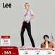 张凌赫代言 Lee商场同款 433修身 高腰显瘦黑色女牛仔裤 显瘦潮流