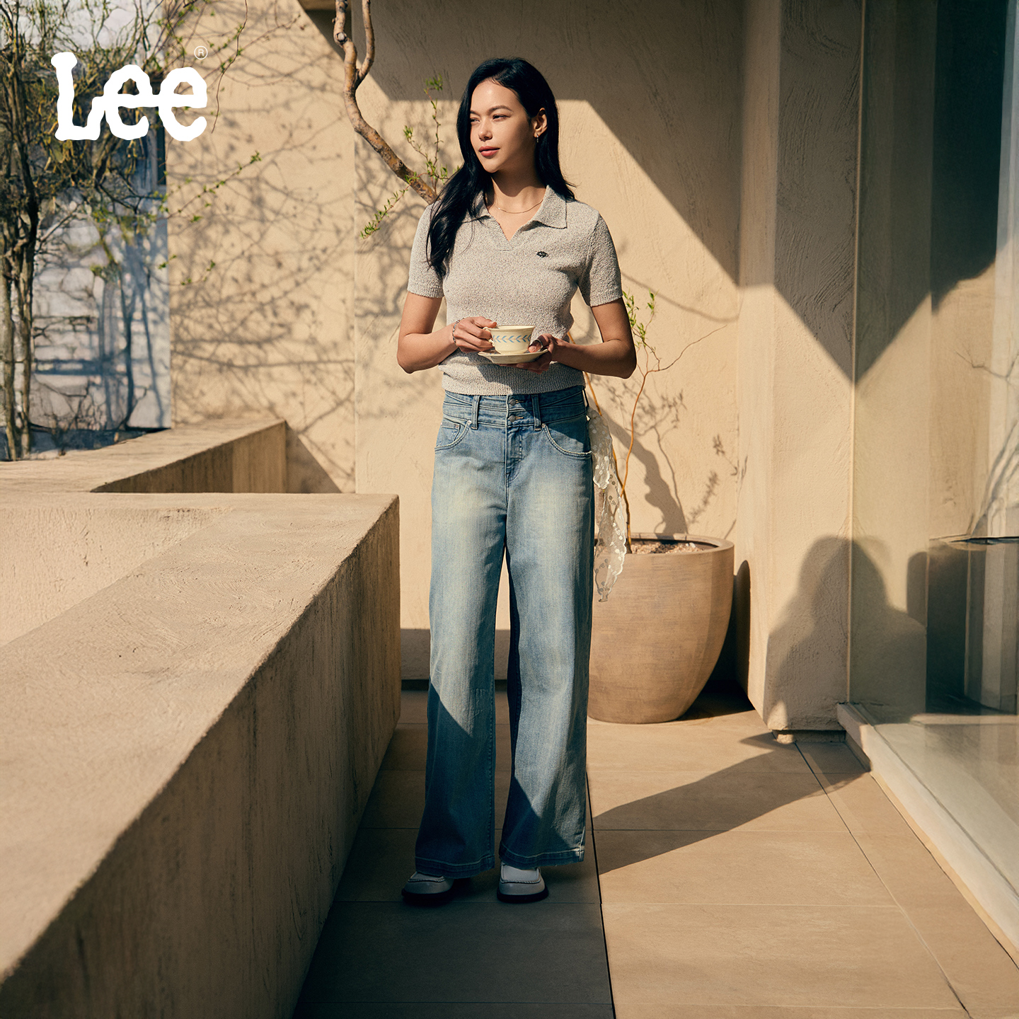 美颜牛仔系列 430舒适中腰阔腿