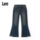 427标准高腰喇叭复古深蓝色女士牛仔裤 Lee商场同款 张凌赫代言
