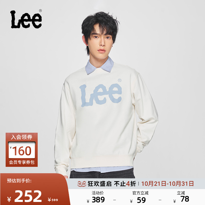 Lee舒适版圆领长袖卫衣