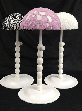 补发块支架假发支撑架白色蕾丝支架托可调节高度搁置架子假发支架