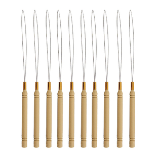 假发接发串珠器 diy弹力接发扣 拉环串珠钩针Wig beading device