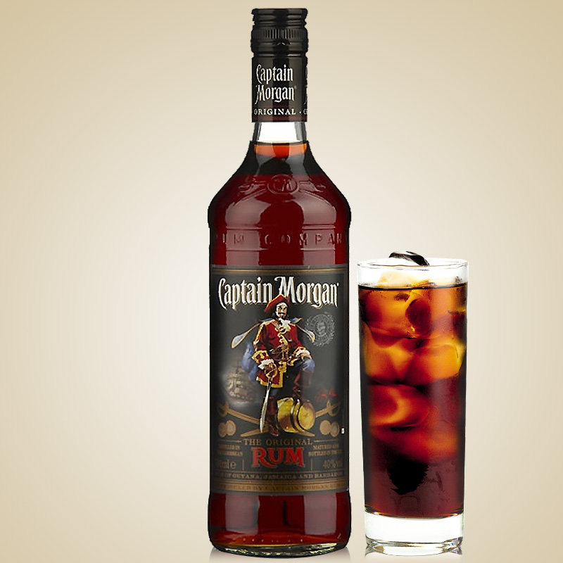 洋酒摩根船長黑朗姆酒CAPTAIN MORGAN JAMAICA RUM原瓶原裝進口