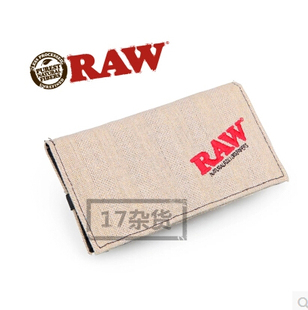 进口 正品保真 RAW 亚麻面料 手卷防潮烟袋烟包 纸包 外带便携包
