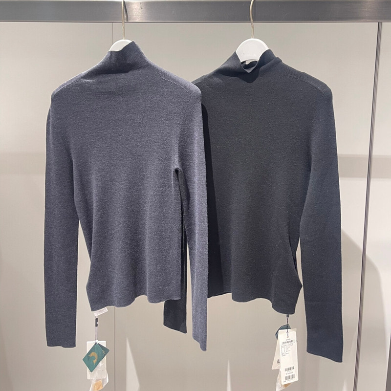 高领毛针织衫女长袖打底衫上衣