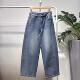MM麦麦26春季 4Ｈ2151821 女宽松百搭九分裤 新款 高腰直筒阔腿牛仔裤