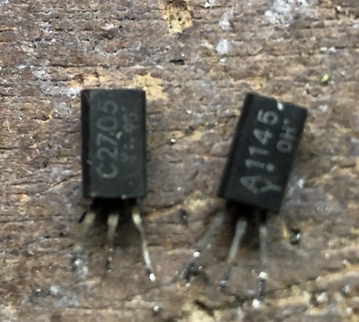 一对价格 进口拆机 东芝管 A1145 C2705  2SA1145 2SC2705