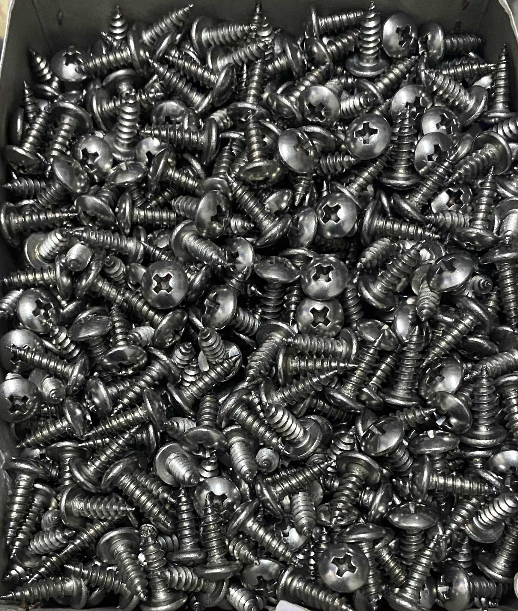 100只价格 304不锈钢自攻螺丝 十字大扁头 M4x13mm