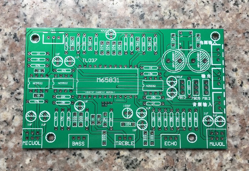 m65831混响板放大板pcb空板