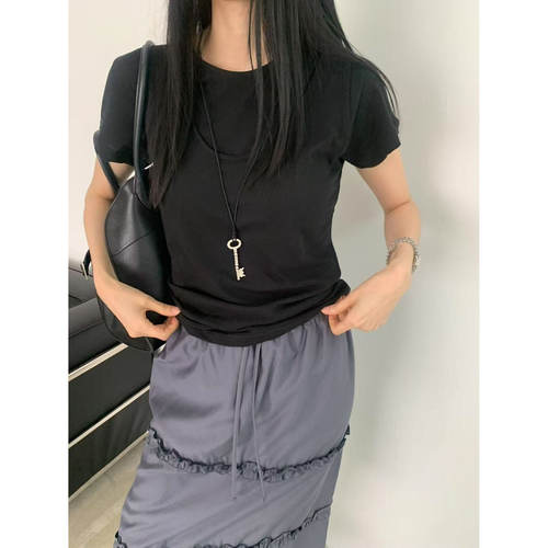 true 简约百搭休闲短袖T YAO韩国代购 Y26071321