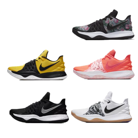 nike kyrie 4 low 欧文4代低帮篮球鞋黑银白生胶ao8980-600-100