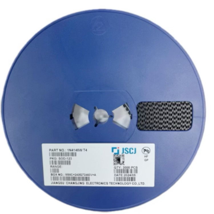 包邮3000只 1N4148W 丝印T4 封装SOD-123 开关二极管SOD323塑封装