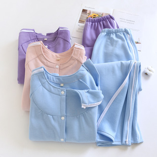 picc置管衣服透析专用衣服picc置管专用上衣病号服卧床老人护理服