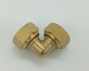 灵龙铝塑管太阳能铜配件 1014 1216 1418 1620 2025 2632等径弯头