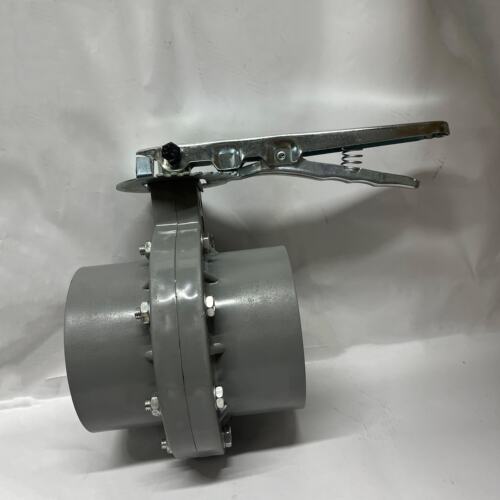 pvc铁柄蝶阀 管道阀门开关管配件110 160 200 250球阀灰色碟阀