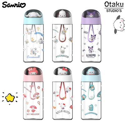 三丽鸥hellokitty水杯帕恰狗太空舱可爱学生玉桂狗便携塑料杯子