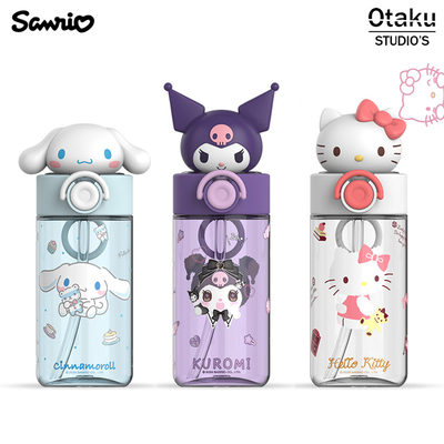 三丽鸥可爱玉桂狗弹盖学生上学专用吸管杯塑料水杯子夏天kt猫水壶