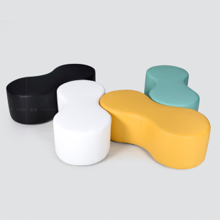 凳试衣换鞋 店个性 凳公共空间创意懒人凳子 店鞋 简约皮艺沙发凳服装