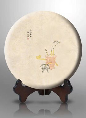 《如沐春风》观止斋2023年坝卡纯料古树普洱茶生茶200克357克茶饼