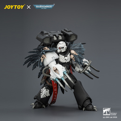 JOYTOY暗源战锤40K暗鸦守卫战团长艾索·沙恩 配备赛维拉克斯之爪