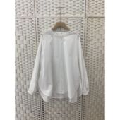 CS26 女蕾丝花边设计感宽松气质衬衣女百搭休闲上衣潮3 051春新款