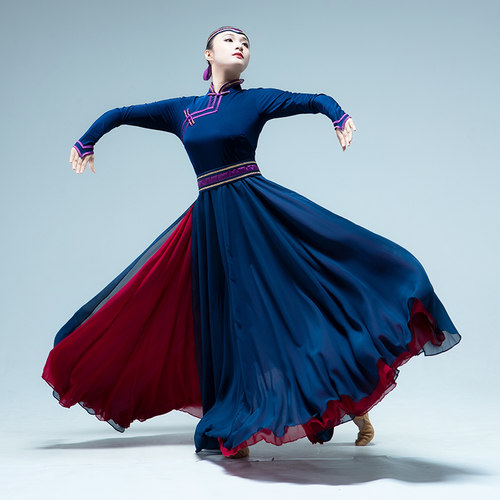 蒙古舞服装女价格 蒙古舞服装女图片 星期三