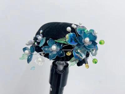 新款胶州秧歌傣族古典艺考独舞剧目广场舞蹈表演出服头花头饰成人