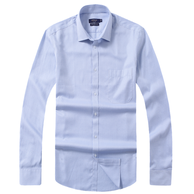 正品arrow衬衫美国箭牌衬衫男长袖纯棉衬衣液氨整理免烫衬衫包邮