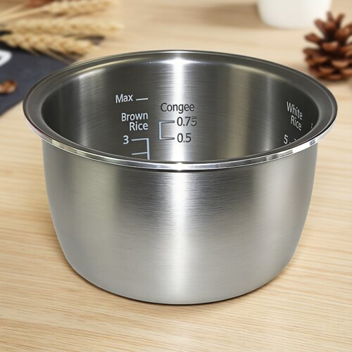 适配于松下电饭煲 SPX104 SPX184 不锈钢内胆配件316L零涂层3L5L