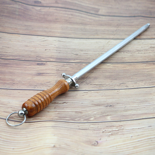 德国钢超细磨刀棒屠宰厂卖肉屠夫专用磨刀棍大号挡刀棍棒磨刀器石