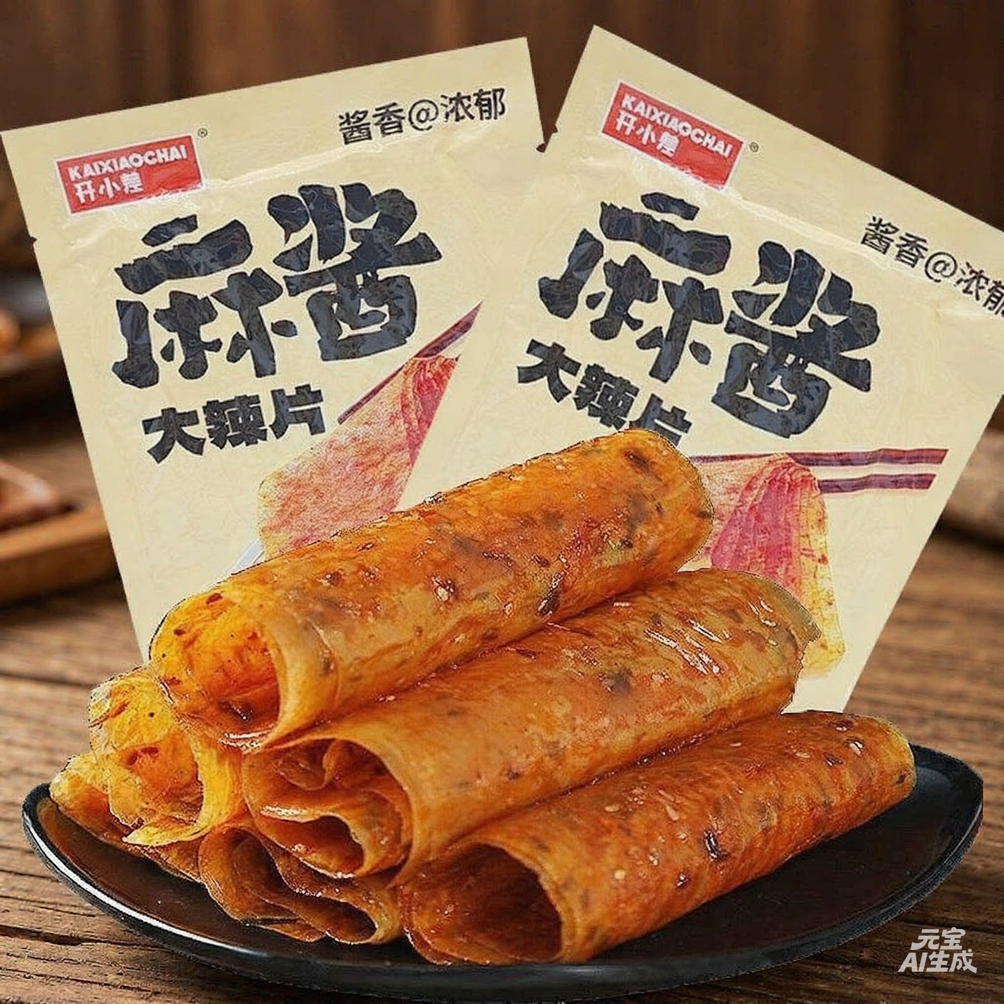 开小差老式大辣片麻酱大辣片8090童年怀旧小吃休闲零食大袋装