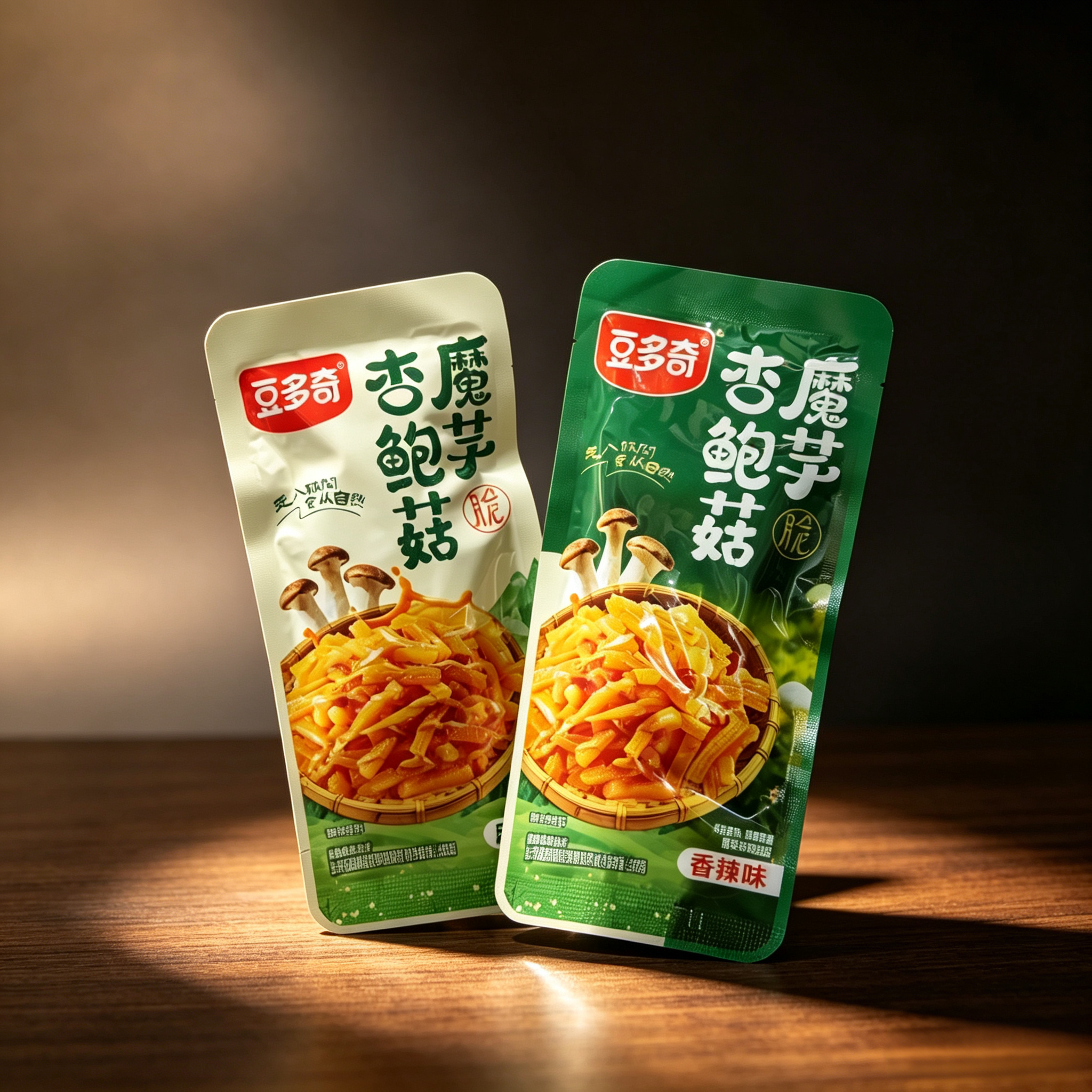 豆多奇魔芋杏鲍菇麻辣味香辣味开袋即食休闲零食