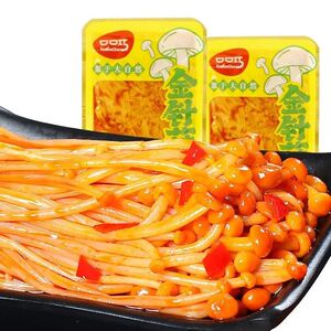 口口巧香辣金针菇麻辣开胃小吃独立包装休闲零食批发