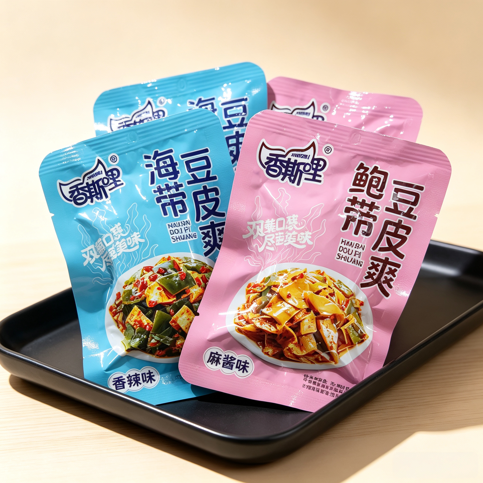 香斯哩豆皮爽海带香辣味豆皮爽鲍菇办公休闲解馋小零食