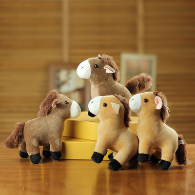 网红可爱萌小马挂件毛绒玩具公仔小马驹包包挂饰钥匙扣布娃娃玩偶