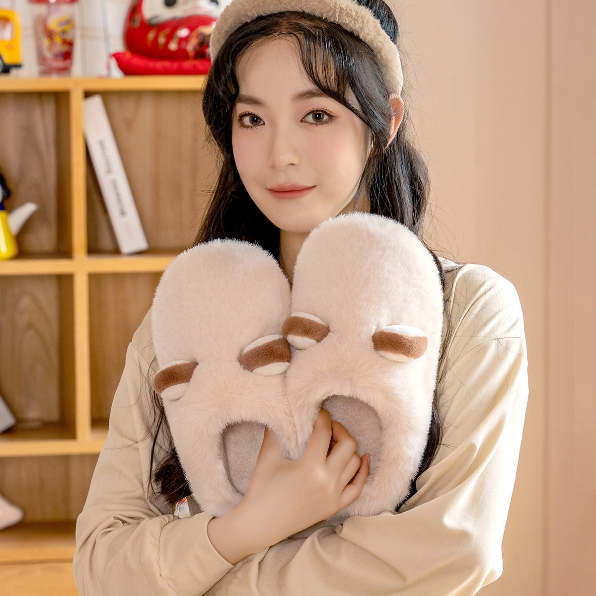 棉拖鞋女冬2023新款室内居家居防滑保暖加绒毛毛棉拖男秋冬2668