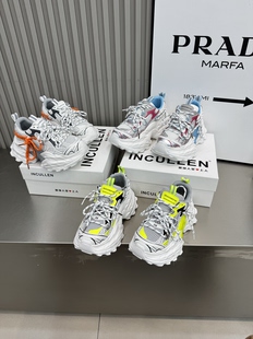 运动休闲鞋 增高透气薄款 女2026新款 彩色小个子7cm厚底网面老爹鞋