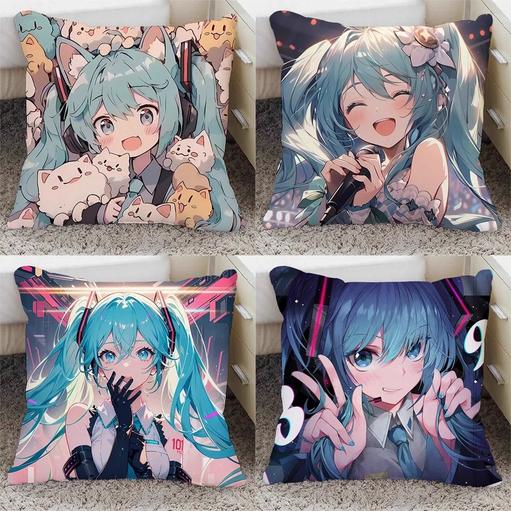 初音未来抱枕Miku二次元动漫枕头卡通靠垫床头宿舍学生午睡靠枕,模玩/动漫/周边/娃圈三坑/桌游,动漫毛绒/抱枕/坐垫,淘宝优惠券,粉丝福利购,淘宝优惠卷