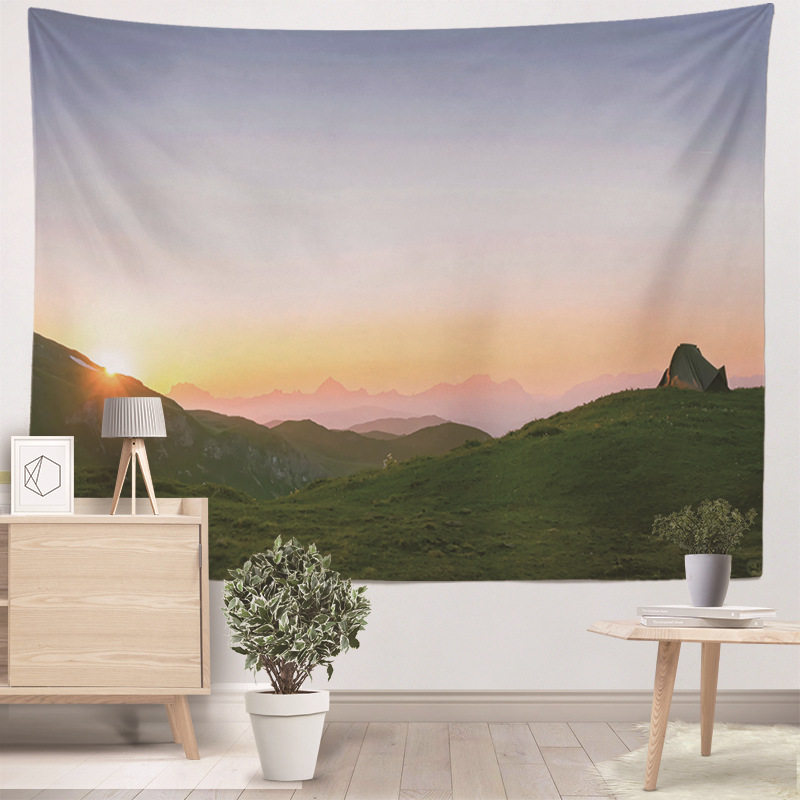 风景简约现代治愈挂布宿舍床头装饰布卧室背景布青年文艺墙面挂毯,居家布艺,挂毯/壁毯,淘宝优惠券,粉丝福利购,淘宝优惠卷