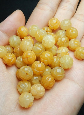 金丝玉莲花珠散手工diy文