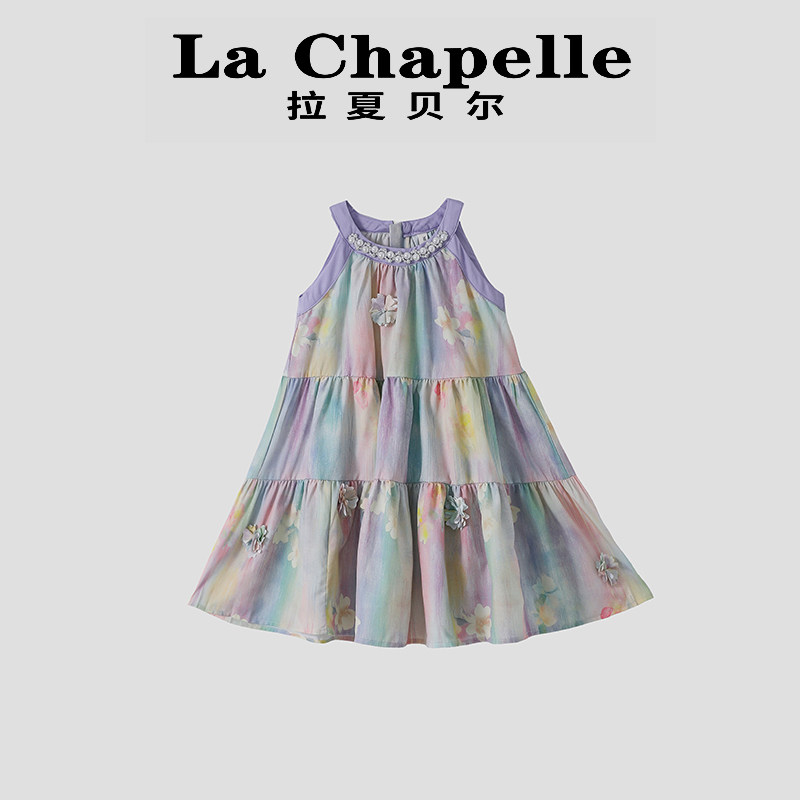 拉夏贝尔女童连衣裙夏季