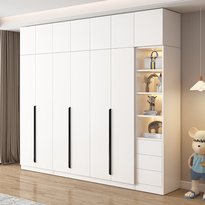 实木大衣柜家用卧室2025新款简易收纳储物柜子出租房定制儿童衣橱