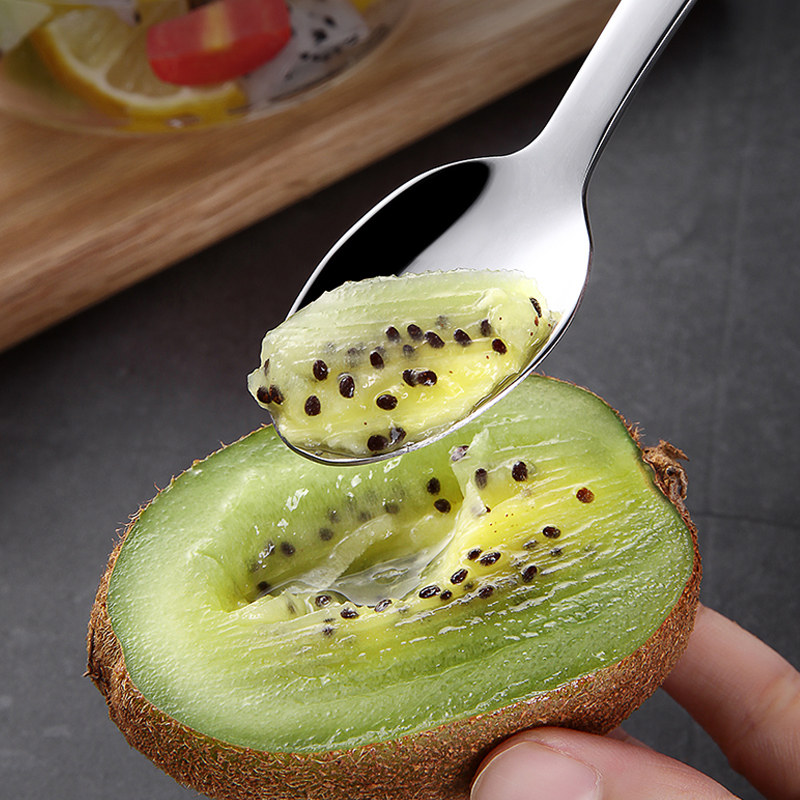 婴儿水果泥刮勺双头304不锈钢宝宝辅食挖泥勺工具苹果泥刮勺神器
