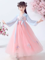Детское ханьфу, платье, летняя юбка, детская одежда, китайский стиль