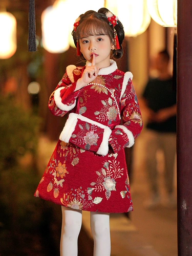 Ханьфу, детский пуховик, демисезонное ципао, китайский стиль
