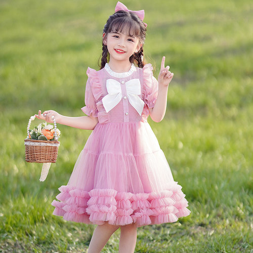女童连衣裙夏装2026新款夏天小女孩夏款洋气裙子夏季儿童装公主裙