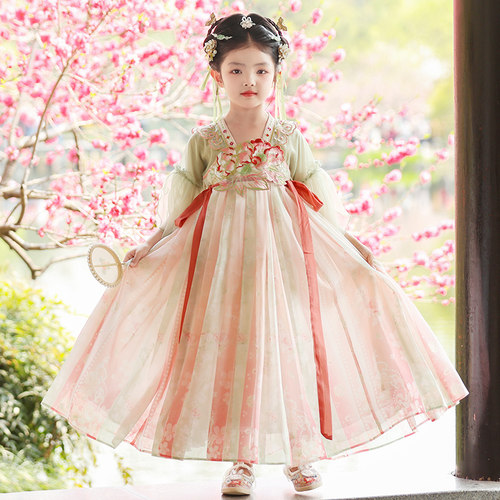 女童汉服夏季2026新款唐装儿童古风超仙国风裙子小女孩古装连衣裙
