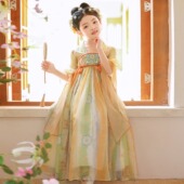 儿童古装 古风连衣裙女孩中国风唐装 公主裙子 2026新款 汉服女童夏季